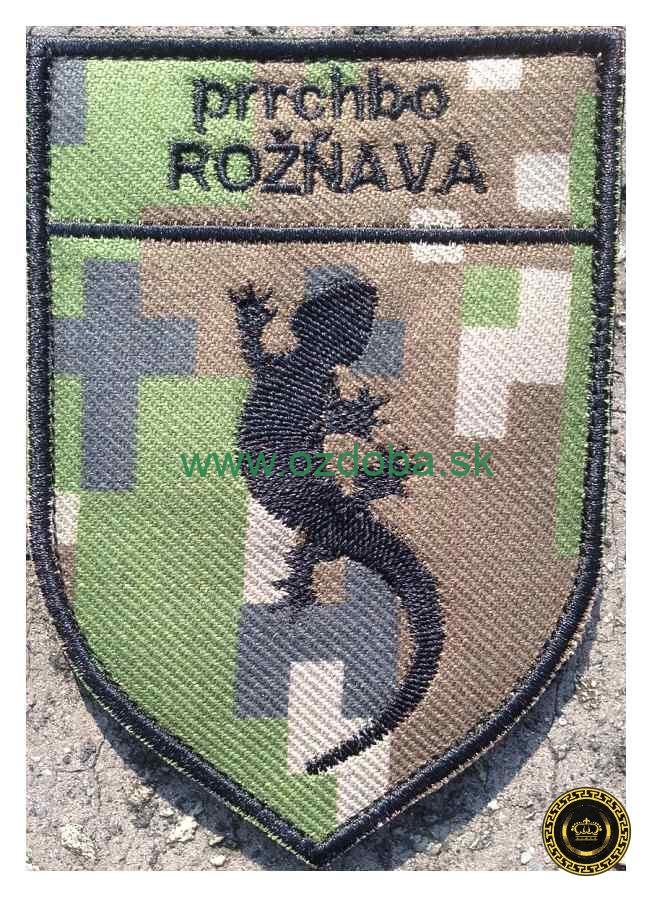 ZNAK VÝŠIVKA PRCHBO ROŽŇAVA ČIERNY