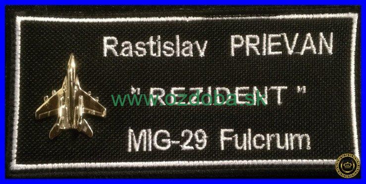 MENOVKA LETECKÁ MIG-29 KOVOVÁ