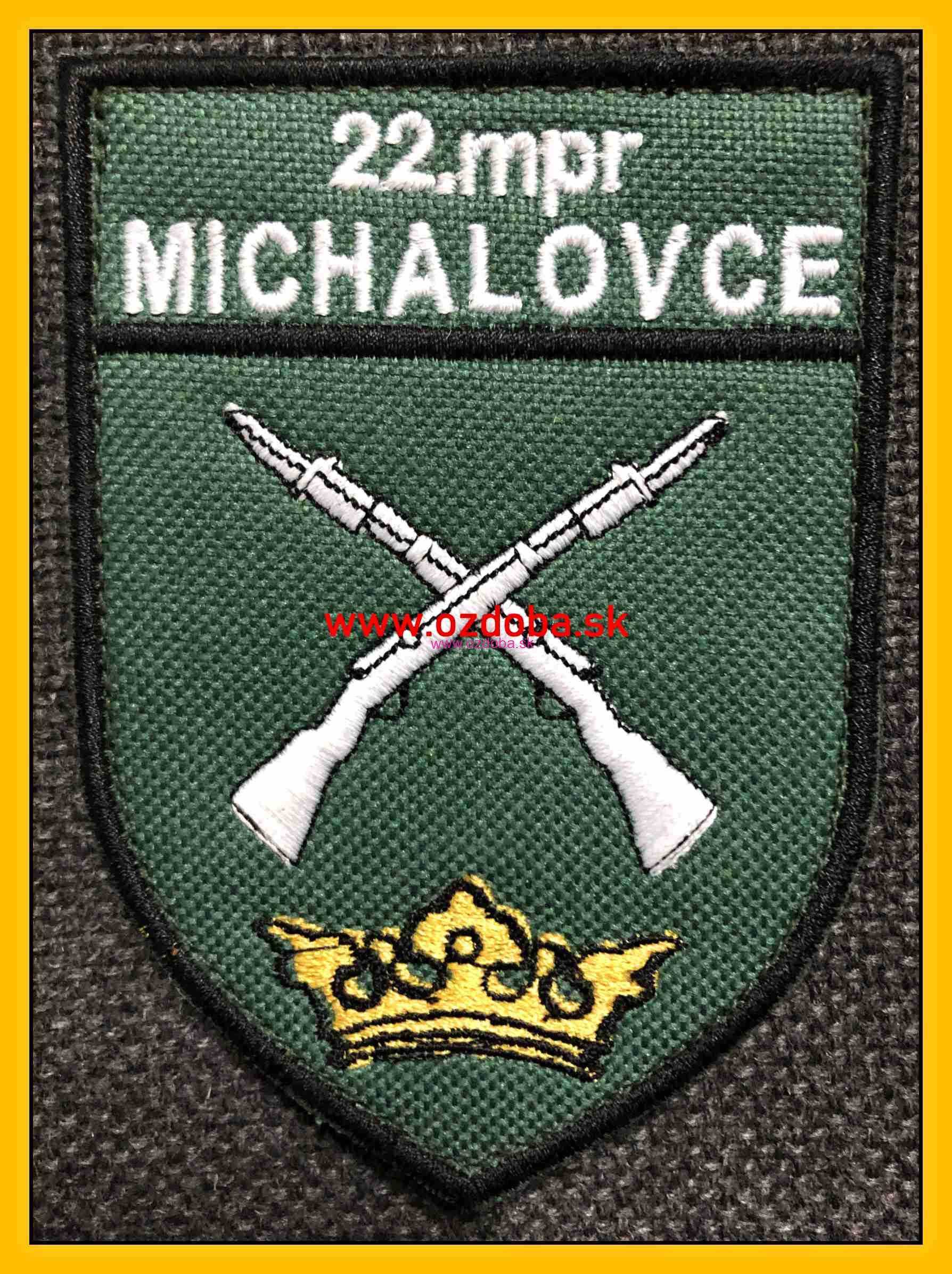 RUKÁVOVÝ ZNAK 22 mrp MICHALOVCE FAREBNÝ