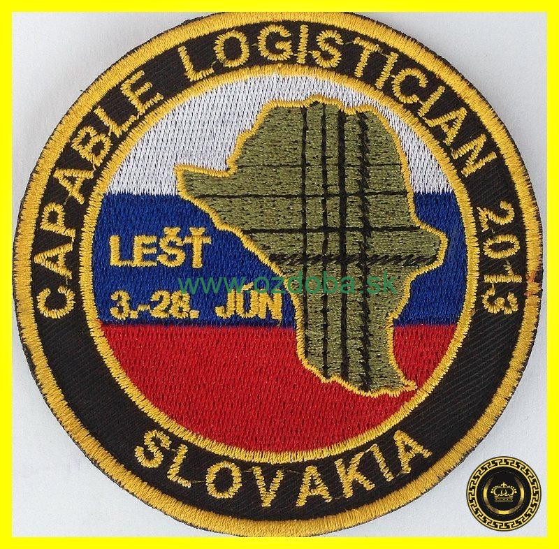 ZNAK VÝŠIVKA CAPABLE LOGISTICIAN 2013
