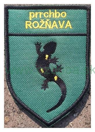 ZNAK VÝŠIVKA prrchbo ROŽŇAVA FAREBNÝ