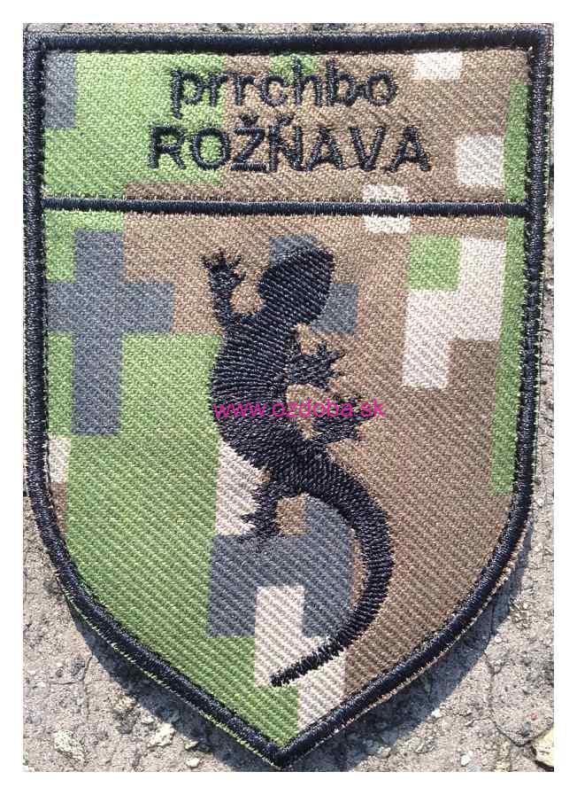 ZNAK VÝŠIVKA prrchbo ROŽŇAVA FAREBNÝ