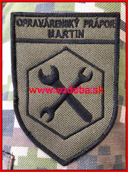 Znak vojenský opravárenský prápor MARTIN farebný