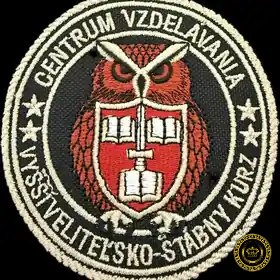 Centrum vzdelávania – Vyšší veliteľsko-štábny kurz – výšivka OZDOBA